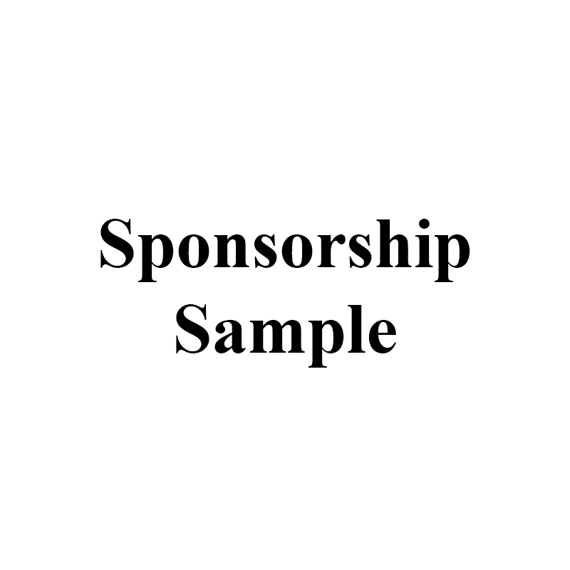 sponsor sample white